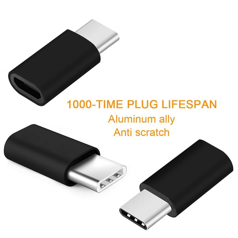 3PCS Micro USB To Type C Android Phone Cable for Huawei Sumsang Xiaomi Microusb To Typec Usbc Otg Adapter Charging Data Cable