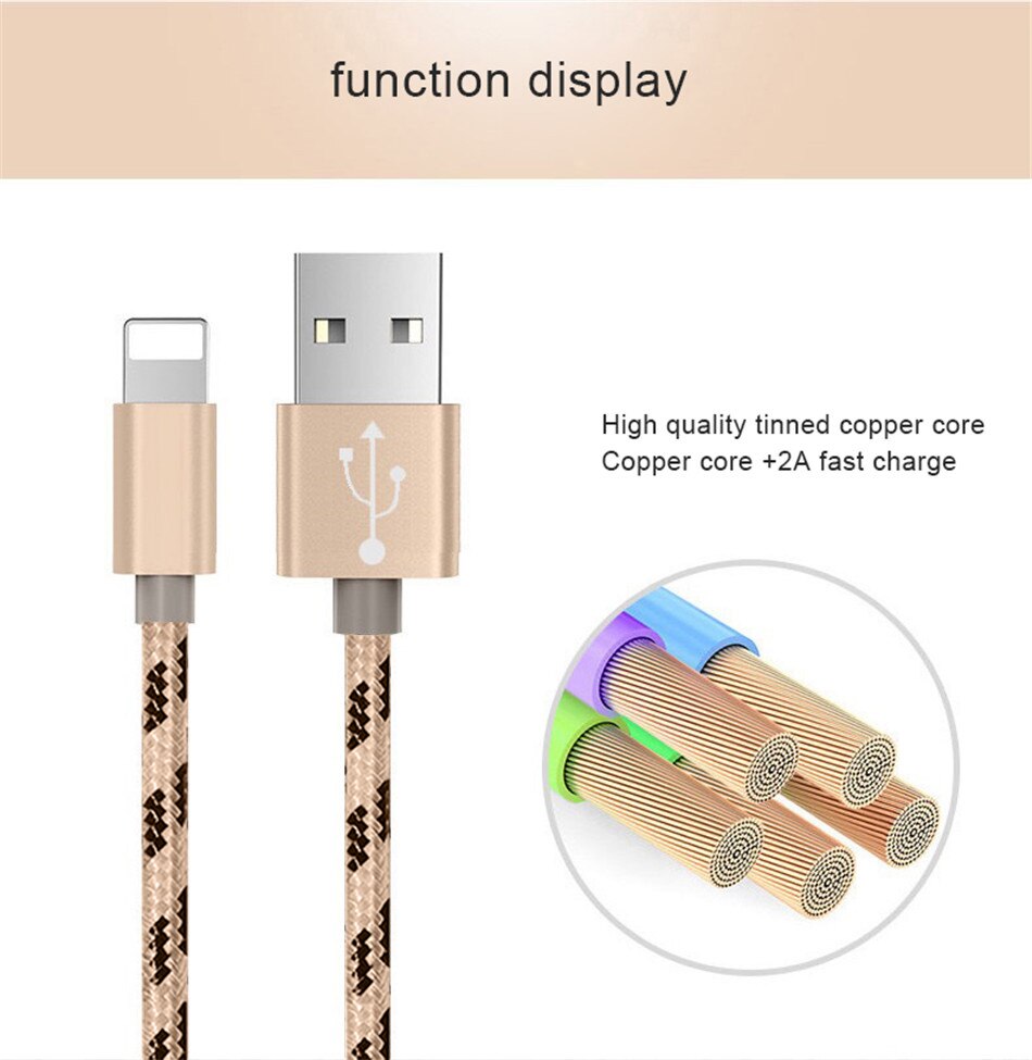 NOHON 8 Pin USB Cable For iPhone 7 6 8 5s SE 6s plus XS MAX XR XS For iPad air Tablet Line Lighting Charging Cables Data Charger
